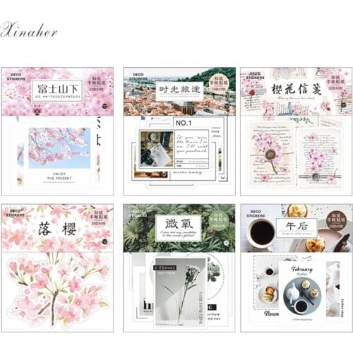40 Pcs/Bag travel flower Plants washi paper sticker decoration stickers DIY for craft Scrapbooking diary kawaii label sticker