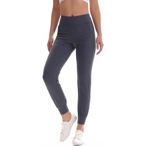 Comfortable Cool Jogger Jogging Pants Women 2020 New Yoga Pants High Waist Pocket Loose Female Running Fitness Pant Bell-Bottoms