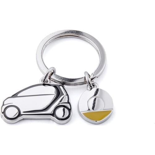 Smart Car Key Chain Stainless Steel Smart for Two 451