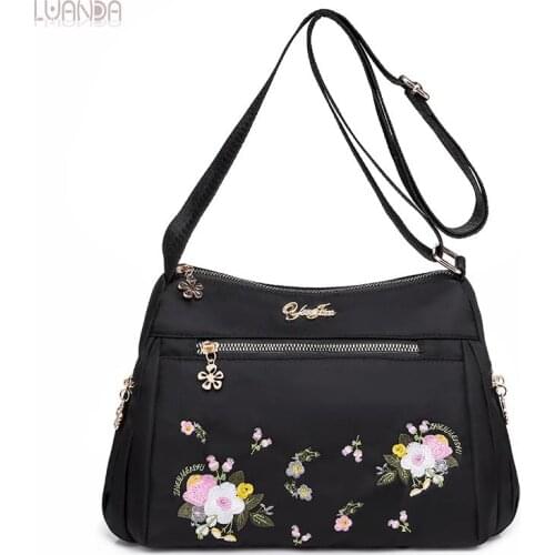 Crossbody Bags For Women Brand Feminine Women Bag Casual Messenger Handbag High Quality Fashion embroidery Leather Shoulder Bags