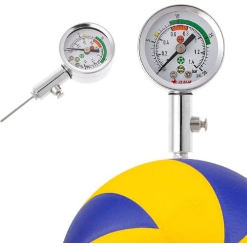 1pc Soccer Ball Pressure Gauge Air Watch Football Volleyball Basketball Barometers