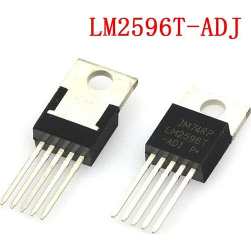 10PCS LM2596T-ADJ TO220 LM2596 TO-220-5 LM2596T LM2596 2596T-ADJ New original