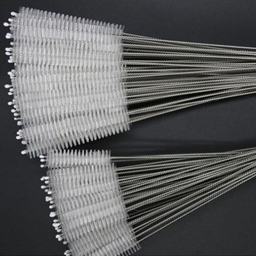 5PCS Straw Cleaning Brush Reusable Eco-Friendly Steel Drinking Straw Cleaner Brush Set Soft Hair Home Cleaning Tool