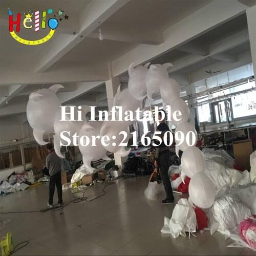 8 m long carnival decoration party events inflatable flying Molecular ball character costume puppet
