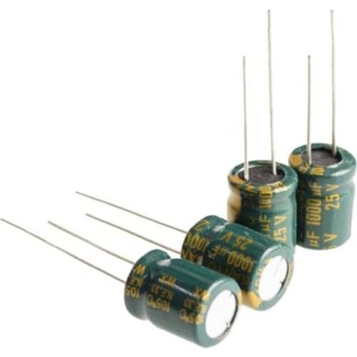 Free shipping 20PCS 25V1000UF 10*13 Electrolytic capacitor
