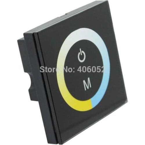 Black 12v dc color temperature led panel controller touch for light dc12-24v