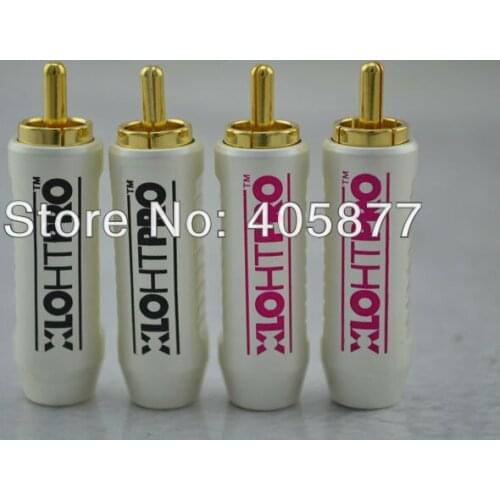 Hifi audio Electric Hifi audio HT PRO Connector Audiophile RCA plug new hifi Connector for DIY,cable diameter 8.5mm