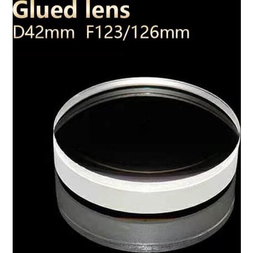 Glue lenses Microscope eyepiece telescope Achromatic DIY Photo agglutination stage lights D42mm F126mm