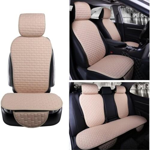 Line Car Seat Cover Protector Front Rear Seat Back Cushion Pad Mat with Backrest for Auto Automotive Interior Truck Suv or Van