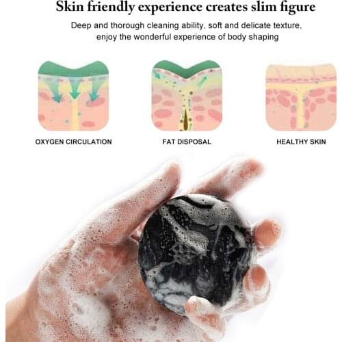 2021 Volcanic Clay Coffee Slimming Wash Face Soap Essence 60g Cleanser Soap