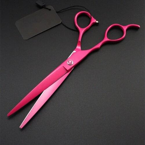 Professional Left hand Japan 440c 7 inch Pet dog grooming cut hair scissors pet Cutting shears dog Barber Hairdressing Scissors