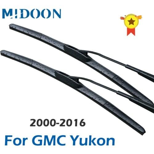 MIDOON Wiper Blades for GMC Yukon 22"&22" Fit Hook / Pinch Tab Arms 2000 - 2016 2002-2003 2004 2005 2006 2007 2008 2009 2010
