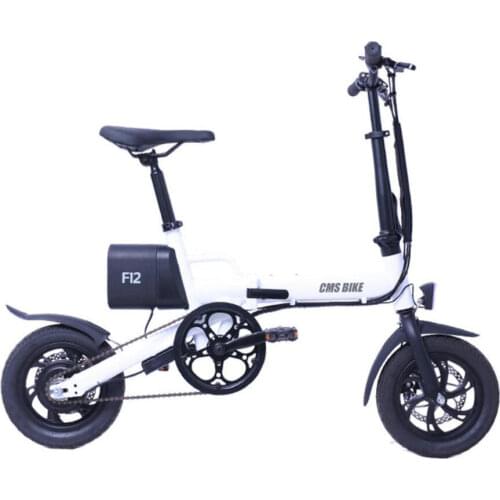 Export Adult Folding Electric Bicycle 12Inch Lithium Battery Power-Assisted Ultralight Mini Size Portable Ebike CMSF12