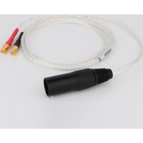 Headphone Upgrade Cable Replacement for He-5 He-6 He-400 He-500 He560 Headphone, 4-pin XLR Balanced Male, Audio Upgrade Cable