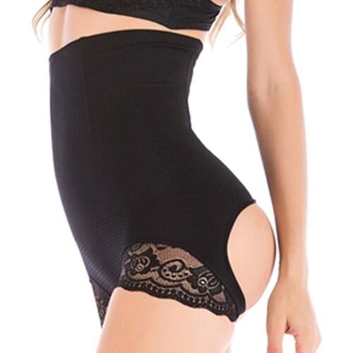 4XL High Waist Women Trainer Butt Lifter Body Shaper Sexy Lace Tummy Control Slimming Briefs Panties Shapewear Underwear Panty