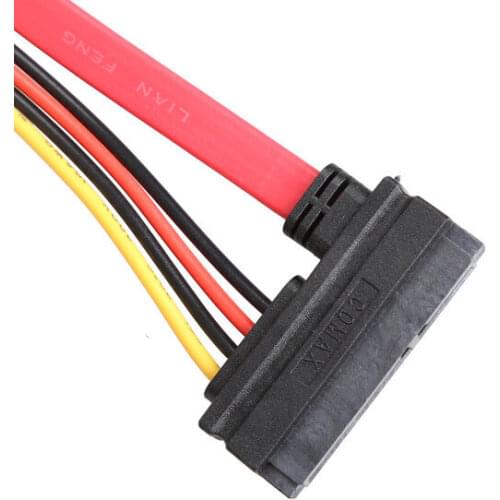 22 Pin 7 + 15 Male to Female Serial ATA SATA Data Power Combo Extension Cable