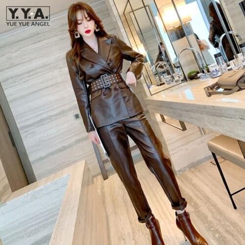 Женские деловые брючные костюмы YueYueAngel China At AliExpress