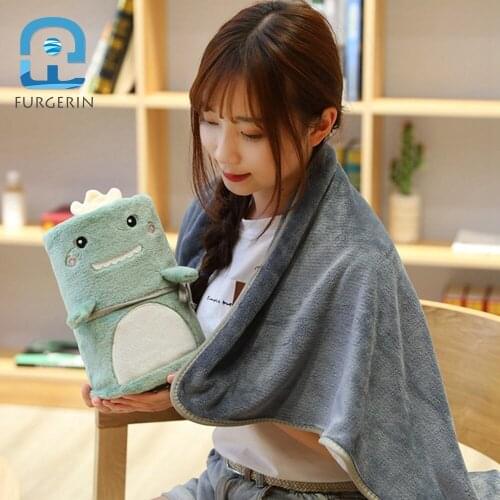 Winter Blanket Warm Christmas Sofa Blanket Portable Foldable Cute Flannel Blankets for Beds Office