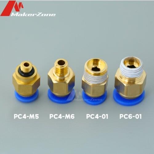 1/5/10 pcs HOTEND j-head Remote Hot head Connector Extruder Feeder 3mm / 1.75mm PTFE Tube Connector 3D Printer Part Wholesale
