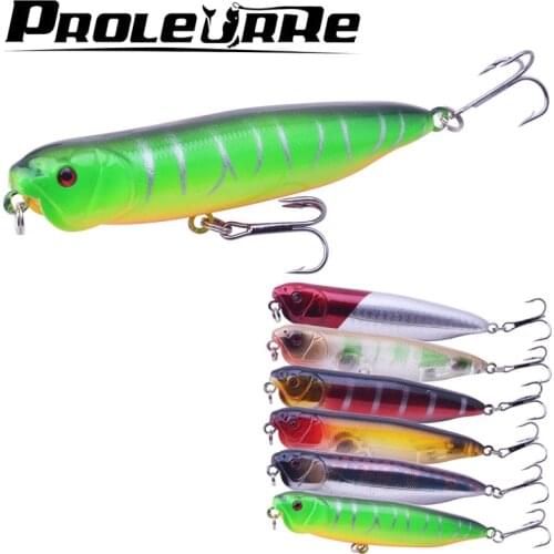 1Pcs 9cm 12g Pencil Topwater fishing lure Floating baits Pesca tackle Hard bait Surface fishing Artificial fake Fishing tackle