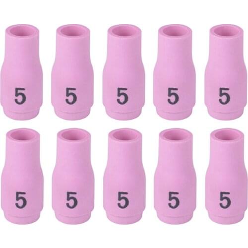 10pcs 13N09 #5 TIG Welding Alumina Ceramic Cup Nozzles Tig Torch 9/20/25