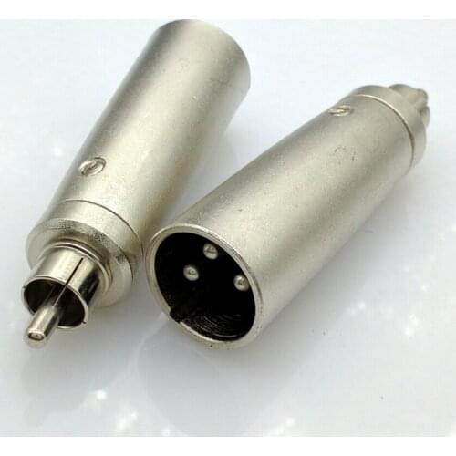 3pin XLR connector adapter XLR Male to RCA male connector XLR to RCA connector