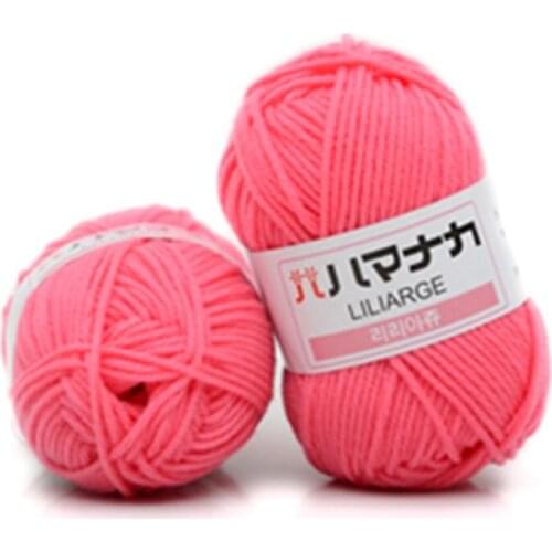 4 Shares Combed Milk Cotton Yarn Comfortable Wool Blended Yarn Apparel Sewing Yarn Hand Knitting Scarf Hat Yarn
