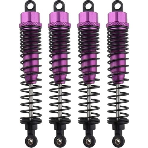 4Pcs Shock Absorber Damper 108004 108mm Oil Adjustable Alloy Aluminum Shock for 1:10 HSP, Redcat Rc Car Parts