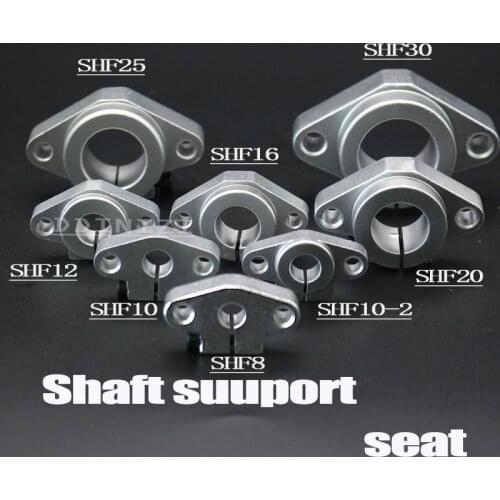 4pcs SHF8 SHF10 SHF12 SHF16 SHF20 SHF25 SHF30 aluminum linear Rod Rail Shaft Support CNC Router cnc parts 3d printer part