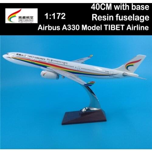 40CM 1:172 Airbus A330 Model TIBET Airlines Airways with Base Alloy Aircraft Plane Airplane Airliner Display Adult Collection