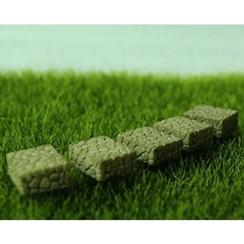 5pcs/lot Mini Bonsai Resin Pebble Stone Road Crafts Micro Landscapes Figurine Miniatures Fairy Garden Ornament Decorations