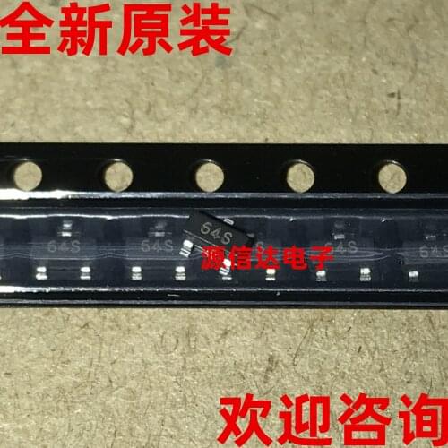 5PCS New imported BAT64-04 screen printing: real picture shooting of 64s SOT-323 Schottky triode