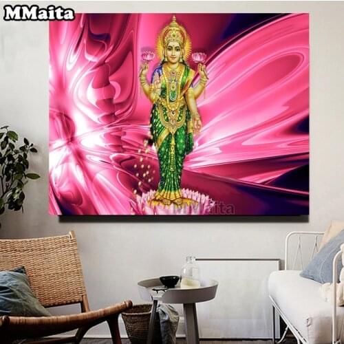3D diamond painting Indian God Photos 5d diy Handmade embroidery full square/round drill decor art Ganesh Goddess Lakshmi,GG5718