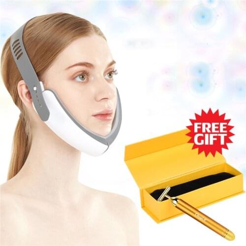 Cordless LED Photon Therapy V-Shape Slimming Belt Facial Lifting Double Chin Reducer Slimmer Electric Vibration Face Massager 31