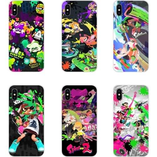 Colorful art cartoon Splatoon 2 Transparent Soft Cases Covers For Samsung Galaxy A3 A5 A7 A9 A8 Star A6 Plus 2018 2015 2016 2017
