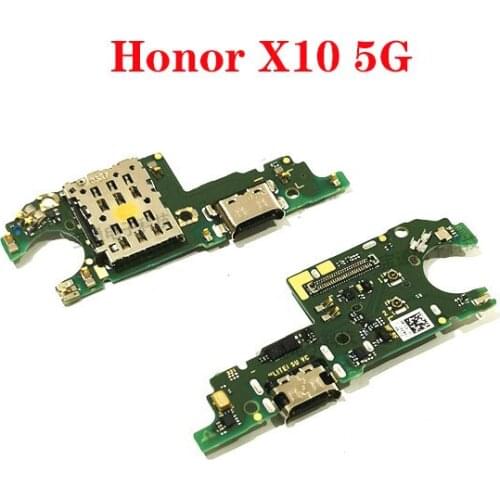 For Huawei Honor X10 5G power ON volume strip USB charging charger port boad flex cable