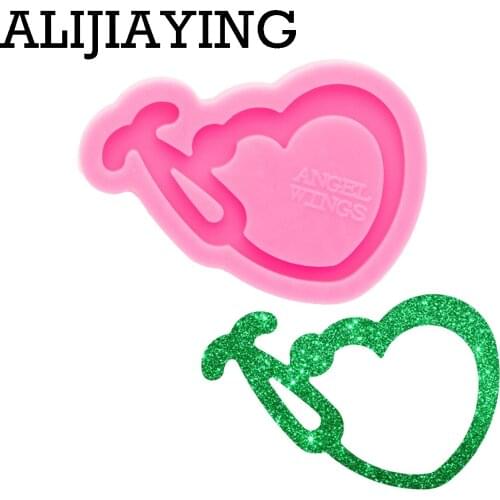 DY0765 Glossy Stethoscope Resin Keychain/Necklace Mold , Mold for Resin Jewelry, Silicone Mold To Make Crafts with Epoxy