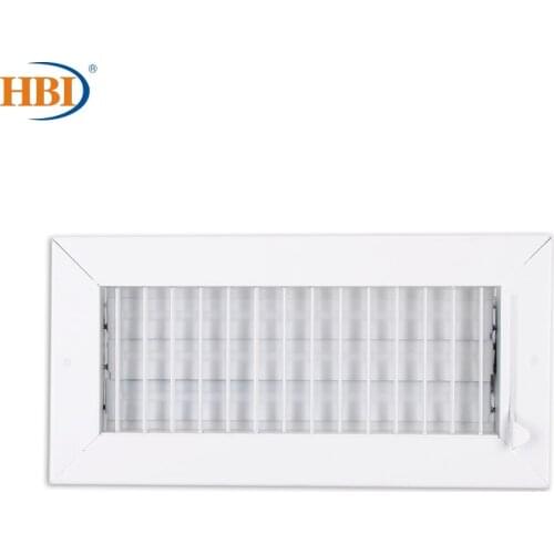 HBI W10 "x H4" Adjustable Blades Change Wind Direction Air Register Vent Cover Diffuser Steel White Ceiling / Sidewall