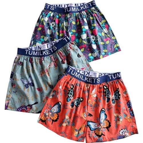 Cotton Boxer Underwear Mens Plus Size Underpants Large Loose Male Elastic Waist Shorts Panties Homewear Underwear Boxer Cuecas