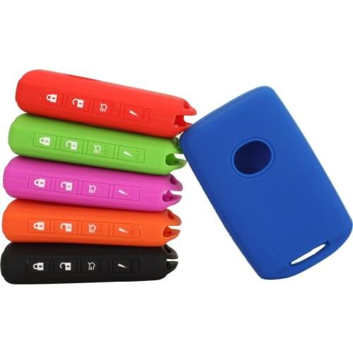 Bilchave New 4 Buttons Remote Car Key Fob Case Silicone Cover Holder Protect For Mazda 6 MX-5 Miata RF 3 Hatchback CX-30