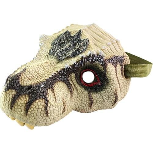 Latex Dinosaur Mask for Kids Adults Jurassic Animal Mask Dino Party Supplies Favors for Boys and Girls 20 X 17cm