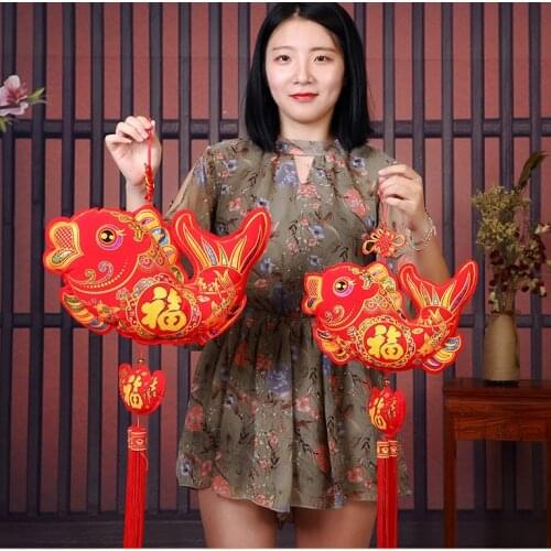 TOP COOL gift home Company shop Party Wedding wall festive mascot good luck Mascot Money Drawing propitious gold fishes decor