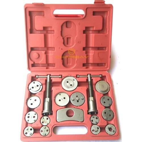 18Pc Carbon Steel Car Disc Brake Caliper Wind Back Brake Piston Pad Rewind Tool Set For Most Automobiles Garage Repair Tools