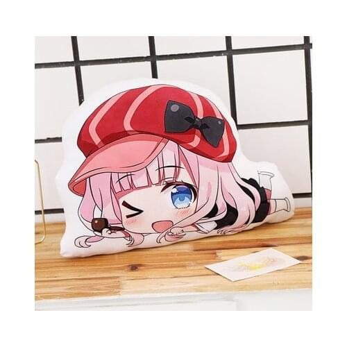Original Anime Plush Pillow/Cushion Miss Huiye Around Fujiwara Secretary Anime Stuffed Toys Children Christmas Birthday Gifts
