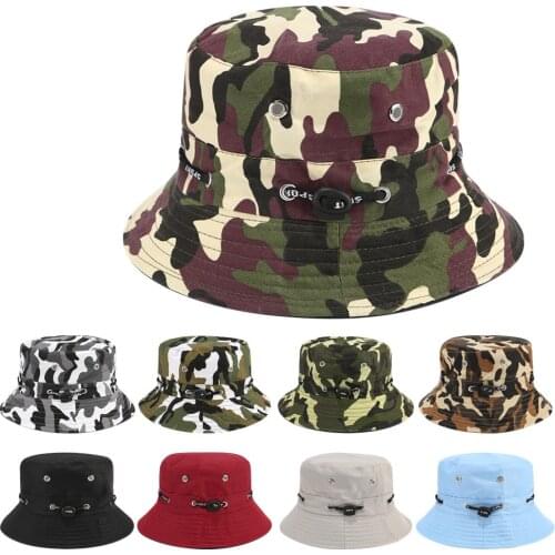 2020 Summer Foldable Bucket Hat Unisex Women Outdoor Sunscreen Cotton Fishing Hunting Cap Men Basin Chapeau Sun Prevent Hats
