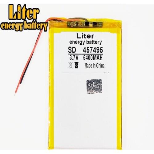 Tablet pc 3.7V,5400mAH (polymer lithium ion battery) Li-ion battery for tablet pc 7 inch 8 inch 9inch [457495] Free Shipping