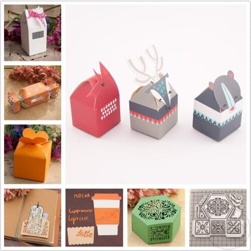 Gift Boxes Candy Box Metal Cutting Dies Embossing Mold DIY Scrapbooking Photo Album Paper Craft Mould Cards Blade Punch Stencils