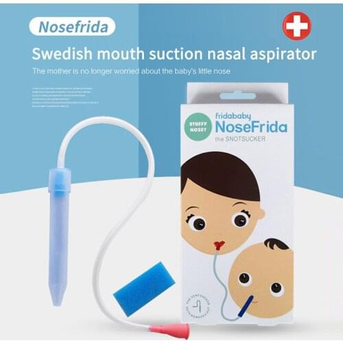 Mouth Suction Nasal Aspirator Baby Nose Cleaner Soft Silicone Anti-backwash Newborn Nasal Aspirator Baby Health Care Tools