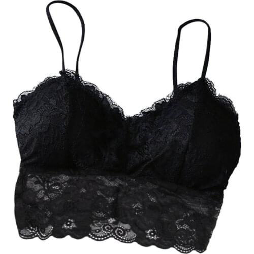 1PC Women Sexy Vest Have A Chest Pad Wearing Sports Underwear Lace Sport Bras Women Sexy Crop Top Vest Have A Chest Pad Wear