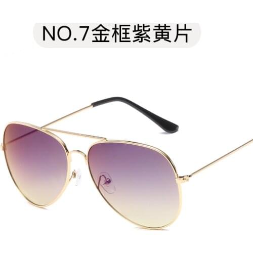 Ladies Retro Classic Round Sunglasses Men Brand Designer Sun Glasses Women Vintage Metal Frame Black lens Eyewear UV400
